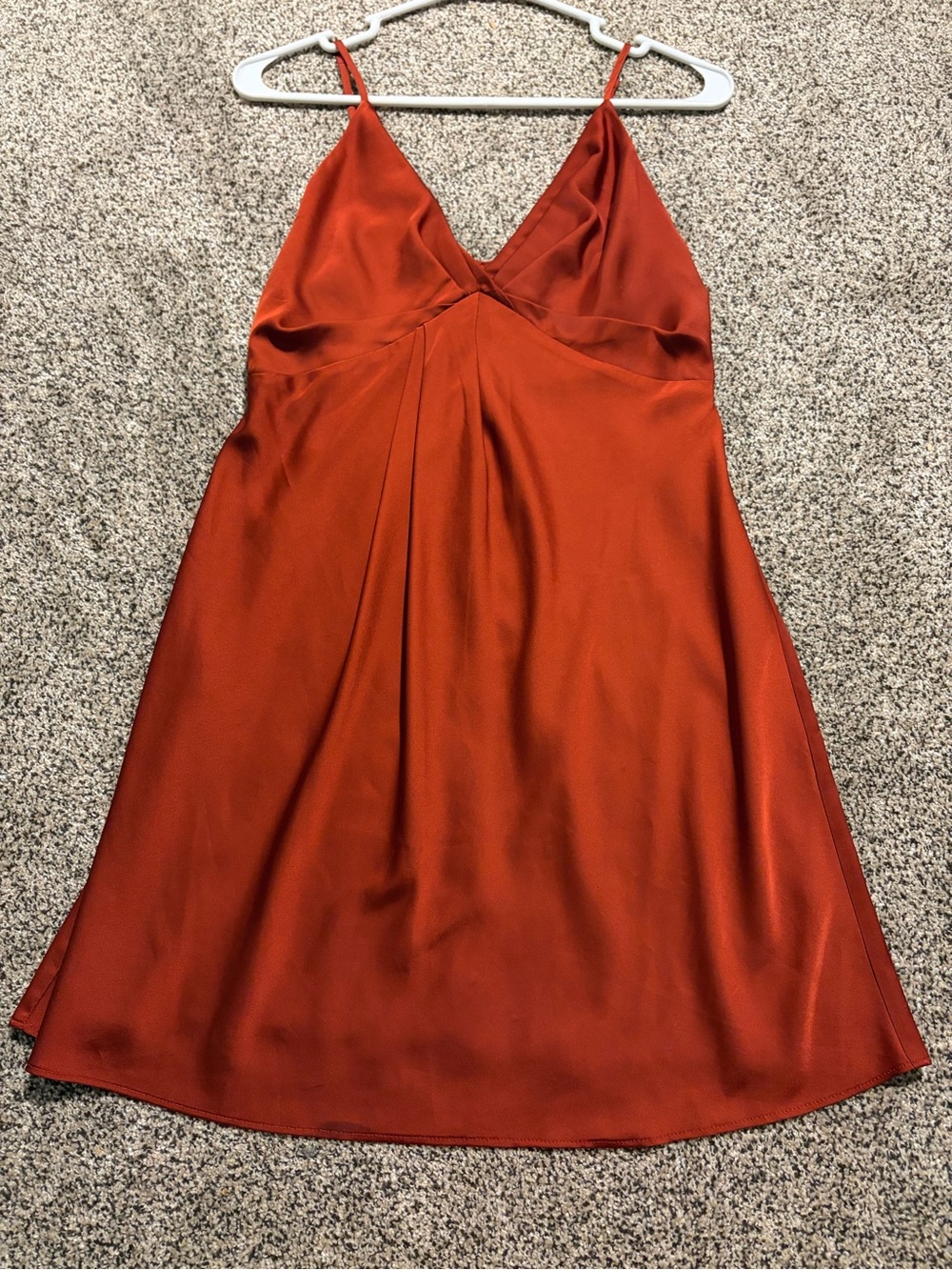 Forever 21 Red Satin Mini Slip Dress